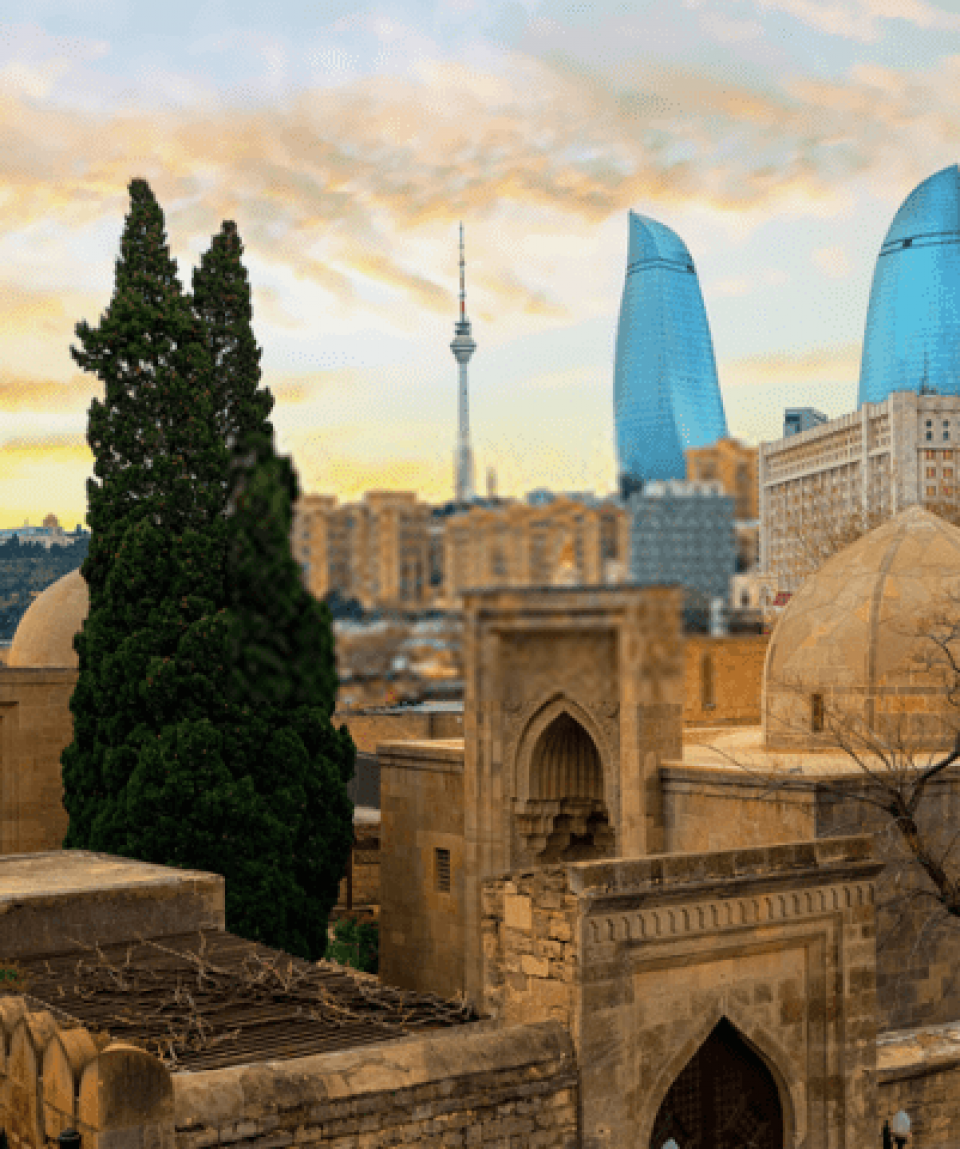 View of Baku from the Old Tity